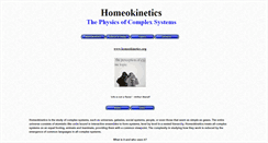 Desktop Screenshot of homeokinetics.org