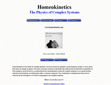Tablet Screenshot of homeokinetics.org